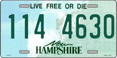 NH license plate 1144630
