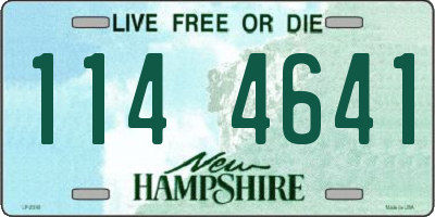 NH license plate 1144641
