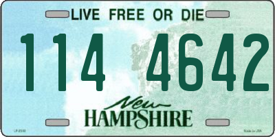 NH license plate 1144642