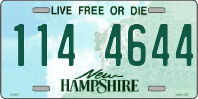 NH license plate 1144644
