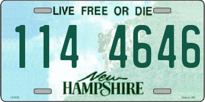 NH license plate 1144646