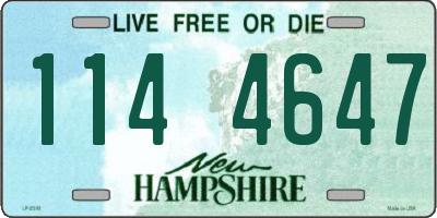 NH license plate 1144647