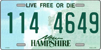 NH license plate 1144649