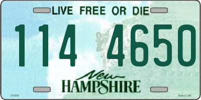 NH license plate 1144650