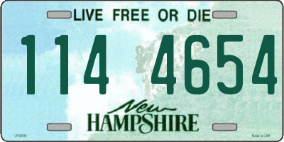 NH license plate 1144654