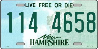NH license plate 1144658