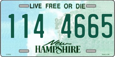 NH license plate 1144665