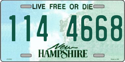 NH license plate 1144668