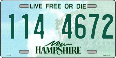 NH license plate 1144672
