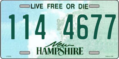 NH license plate 1144677