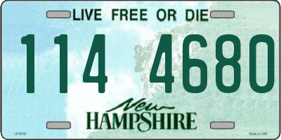 NH license plate 1144680