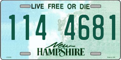 NH license plate 1144681