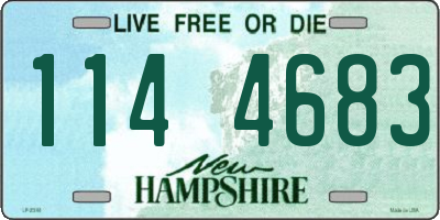 NH license plate 1144683