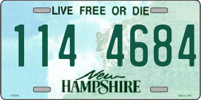 NH license plate 1144684