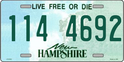 NH license plate 1144692