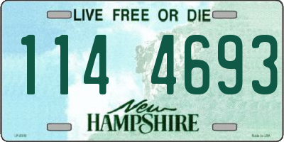NH license plate 1144693