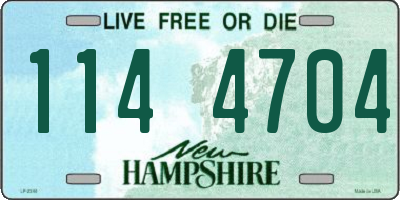 NH license plate 1144704