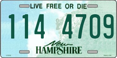 NH license plate 1144709