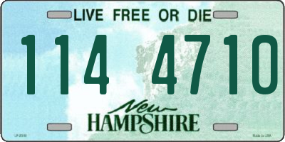 NH license plate 1144710