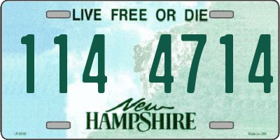 NH license plate 1144714