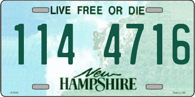 NH license plate 1144716