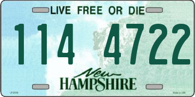 NH license plate 1144722