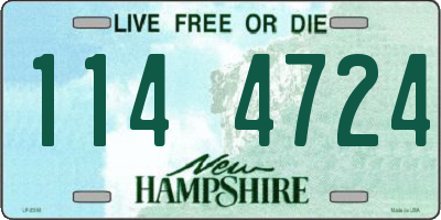 NH license plate 1144724