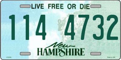 NH license plate 1144732