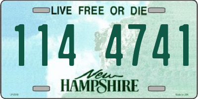 NH license plate 1144741