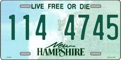 NH license plate 1144745