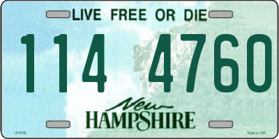NH license plate 1144760
