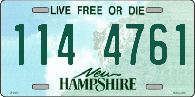 NH license plate 1144761