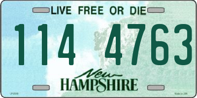 NH license plate 1144763