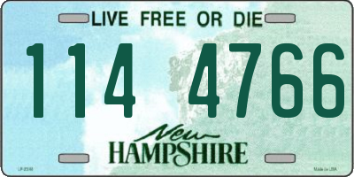 NH license plate 1144766