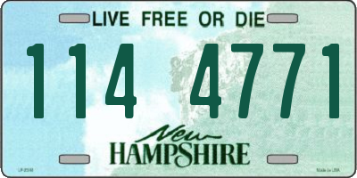 NH license plate 1144771