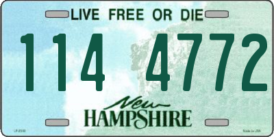 NH license plate 1144772