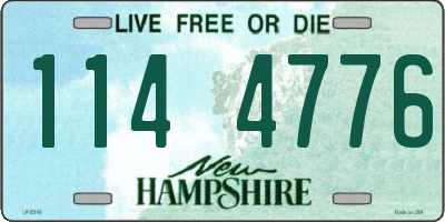 NH license plate 1144776