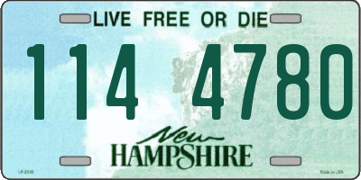 NH license plate 1144780