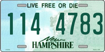 NH license plate 1144783