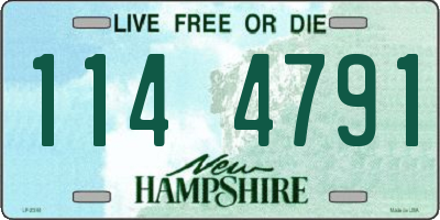 NH license plate 1144791