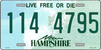 NH license plate 1144795