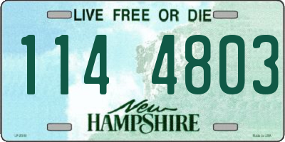 NH license plate 1144803