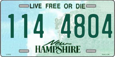 NH license plate 1144804