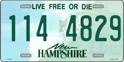 NH license plate 1144829