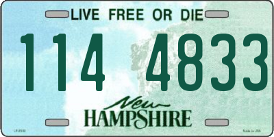 NH license plate 1144833