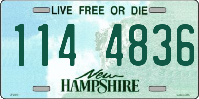 NH license plate 1144836