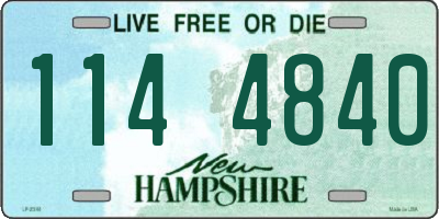 NH license plate 1144840