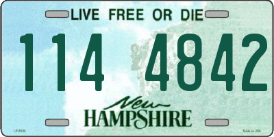 NH license plate 1144842