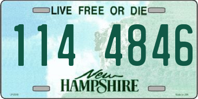 NH license plate 1144846