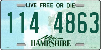 NH license plate 1144863